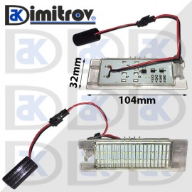 LED плафони осветление заден номер Opel Adam Astra Corsa Insignia Meriva Vectra Tigra Zafira Vauxhall Astra Corsa Meriva